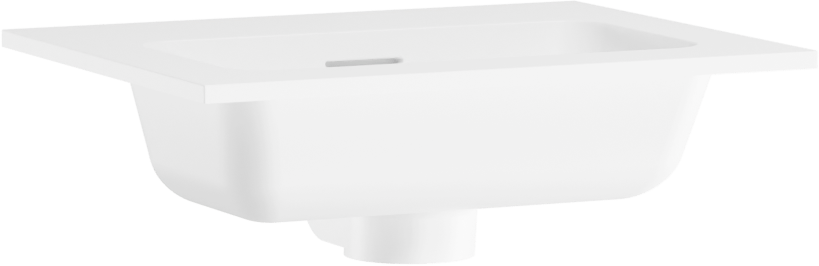 Storke Mata Einzelwaschtisch mattes Solid Surface 45 x 35 cm