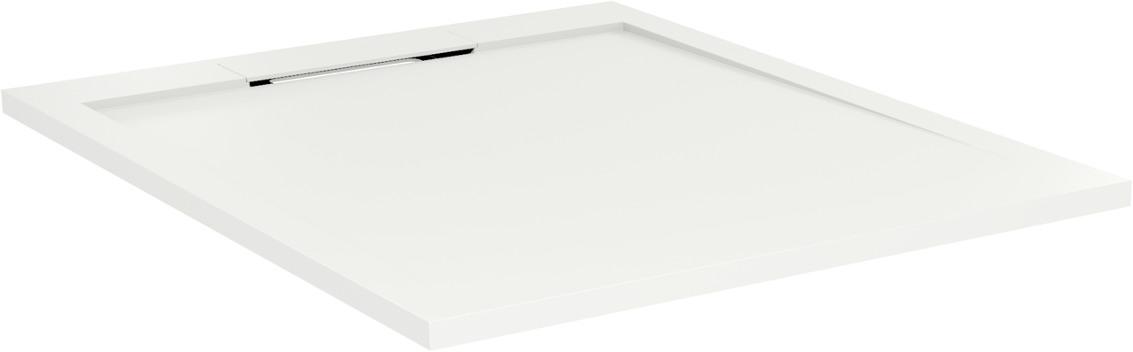 Balmani Andes douchebak 100 x 80 cm Solid Surface mat wit