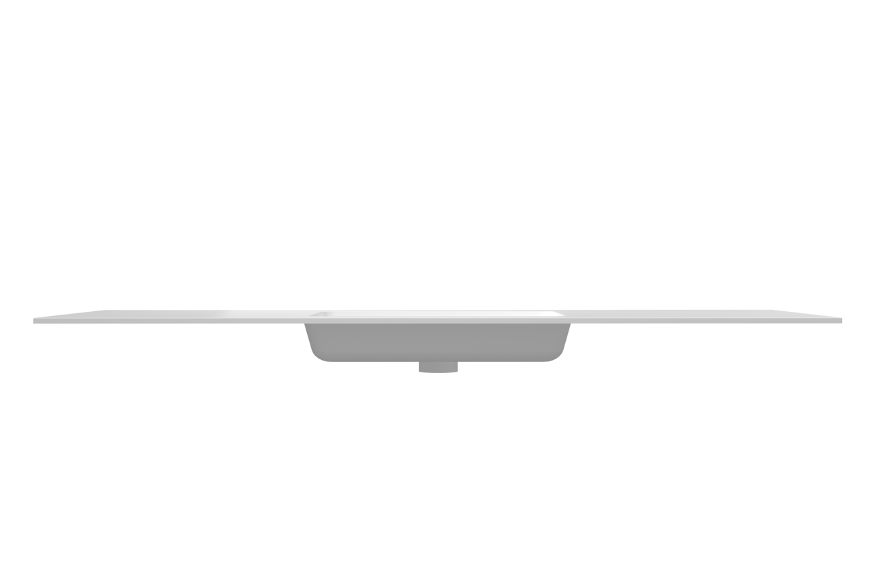Storke Mata enkele wastafel matte solid surface 165 x 52 cm