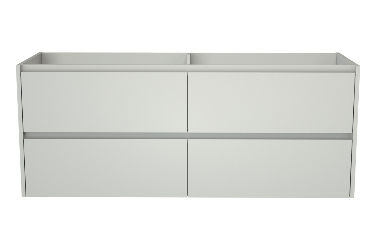 Storke Seda zwevend wastafelonderkast 150 x 52 cm mat wit 4 lades