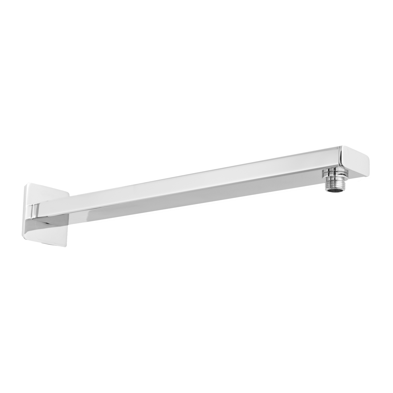 Blaufoss Flat Wandanschluss für Kopfbrause: 42 cm, Chrom glänzend