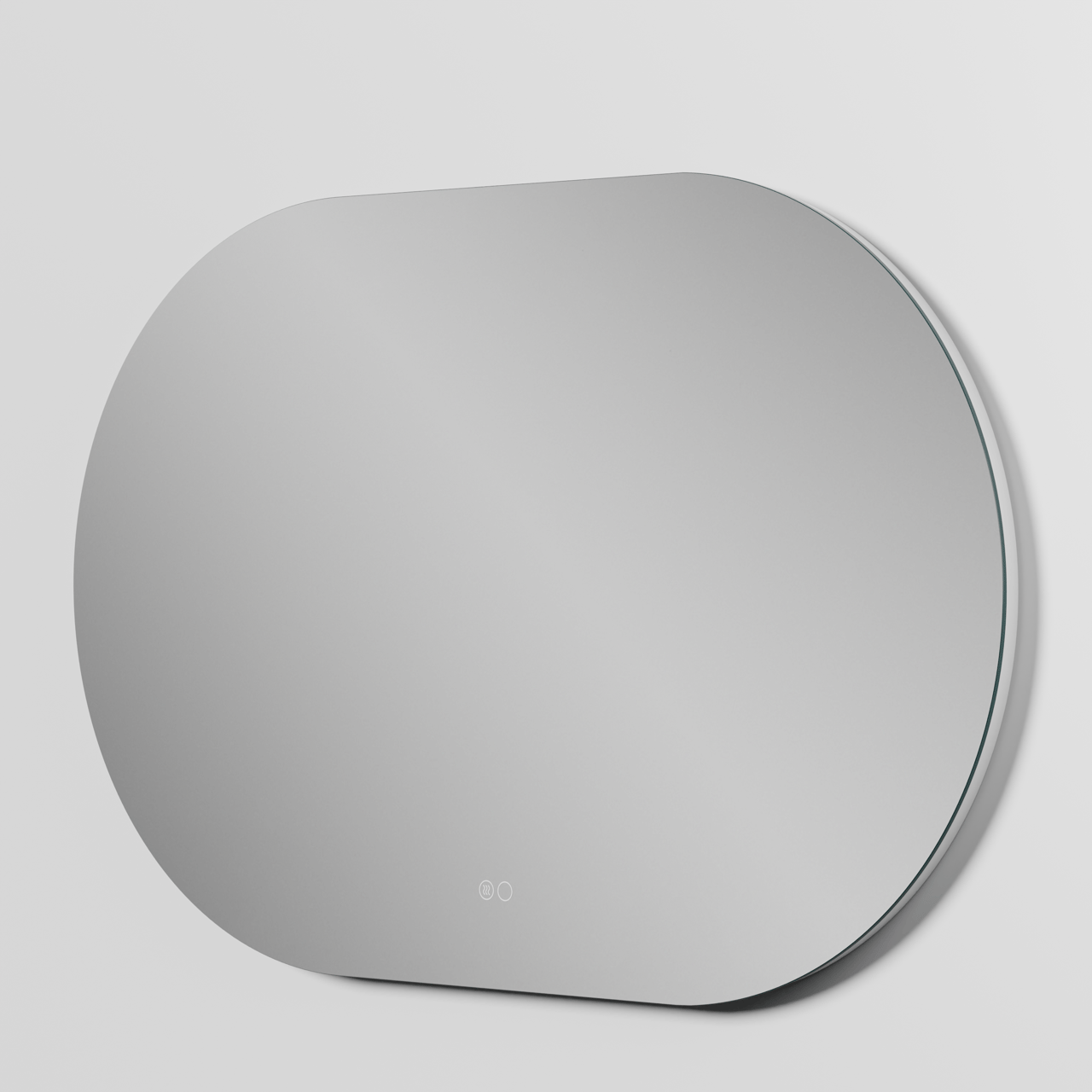 Balmani Cloud Touch oval Badezimmerspiegel 100 x 65 cm mit Spiegelbeleuchtung und Anti-Beschlag Spiegelheizung