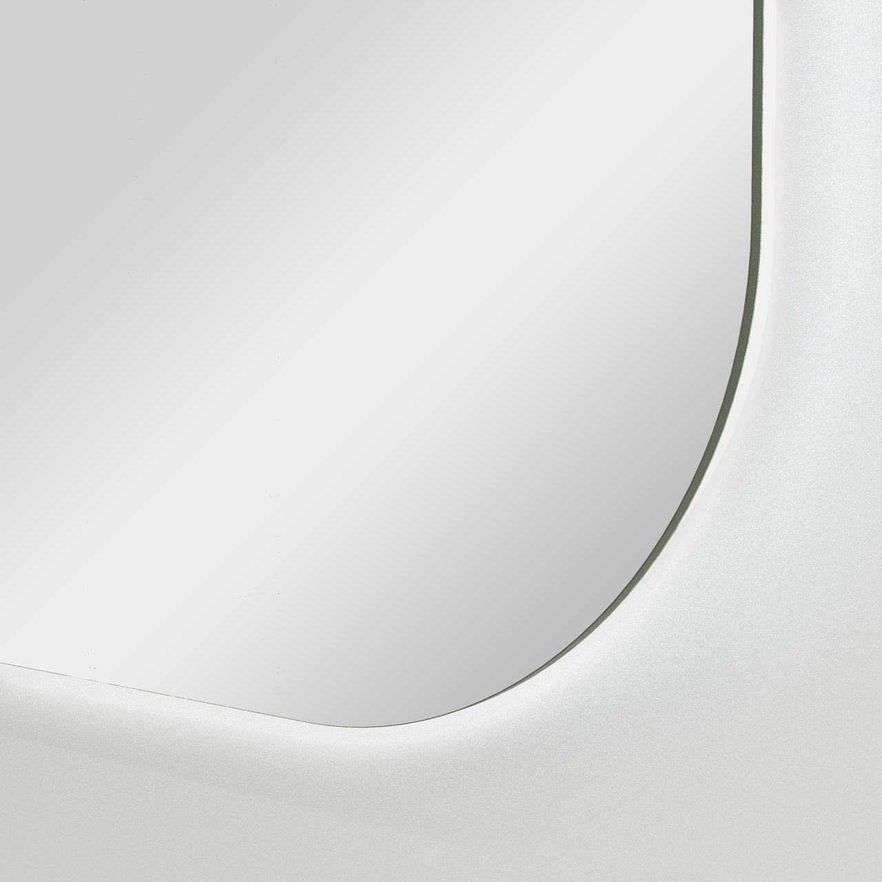 Balmani Giro Arcato afgeronde hoeken toiletspiegel 36 x 90 cm met spiegelverlichting