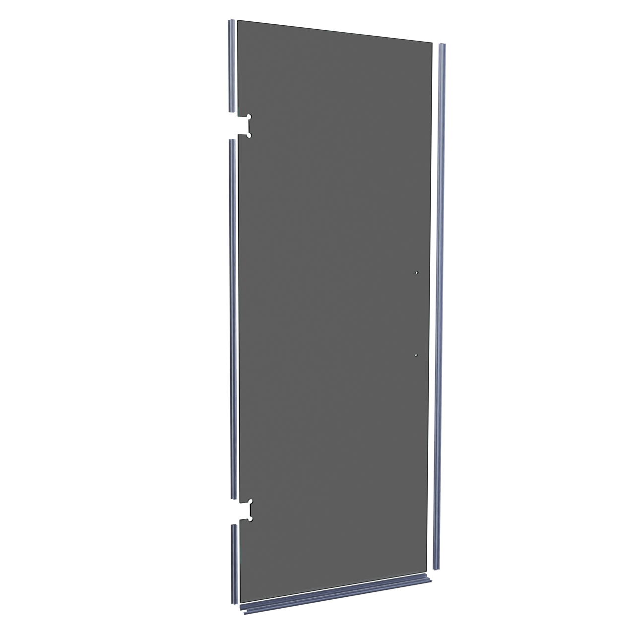 Balmani Modular Panneau en verre et joints pour porte de douche 841 mm Verre fumé