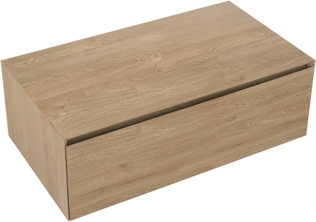 Balmani Mitra Elements zwevende wastafelonderkast 90 x 50 cm natuur eik 1 lade