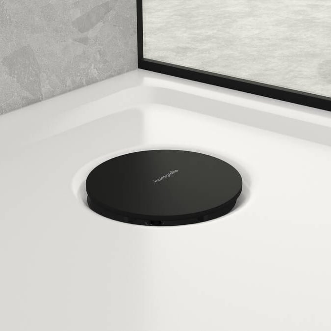 Hansgrohe Raindrain Staro afdekplaat doucheafvoer mat zwart