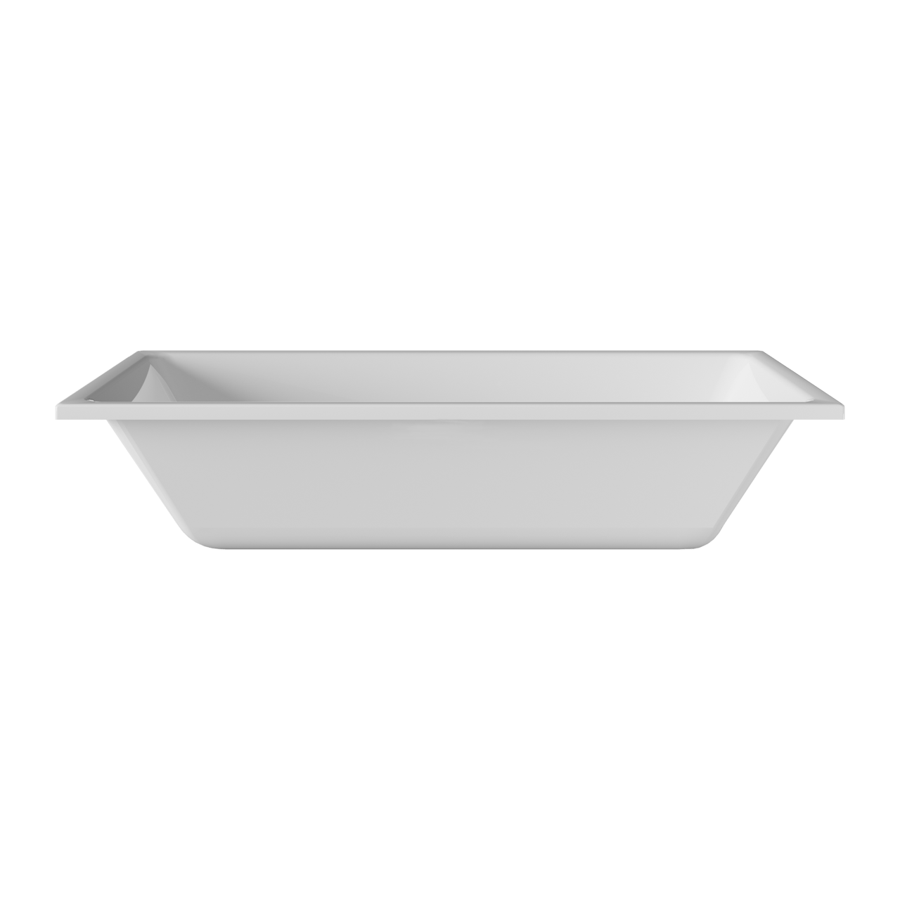Luca Varess Sandrina 2-Personen-Einbaubadewanne: 180 x 80 cm, Acryl, Weiß Glänzend