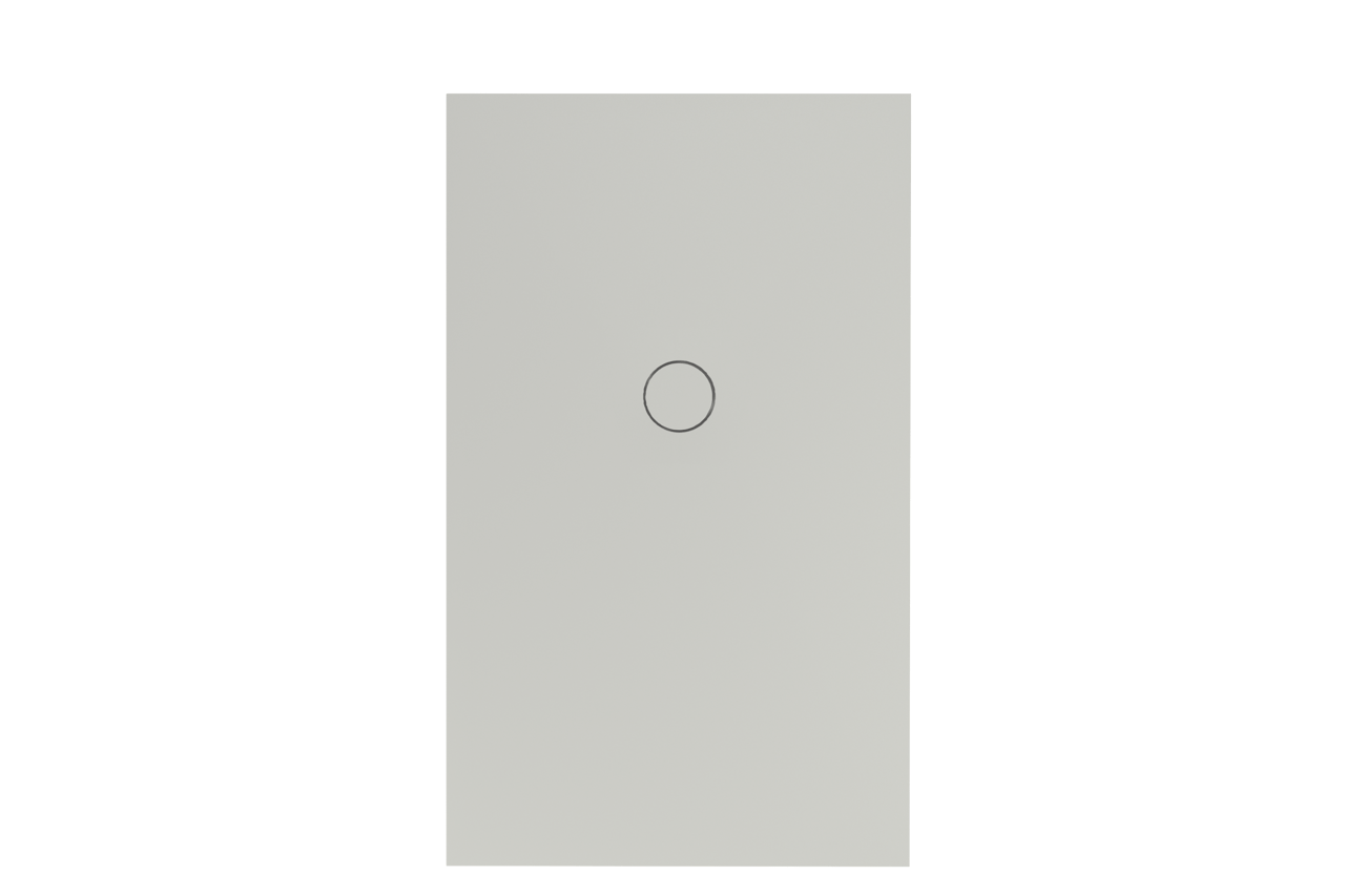 Balmani Lago Duschwanne: 150 x 90 cm, Solid Surface, Weiß matt