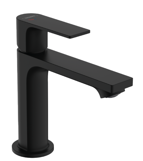 Hansgrohe Rebris 110 Niedrige Waschtischarmatur Schwarz Matt