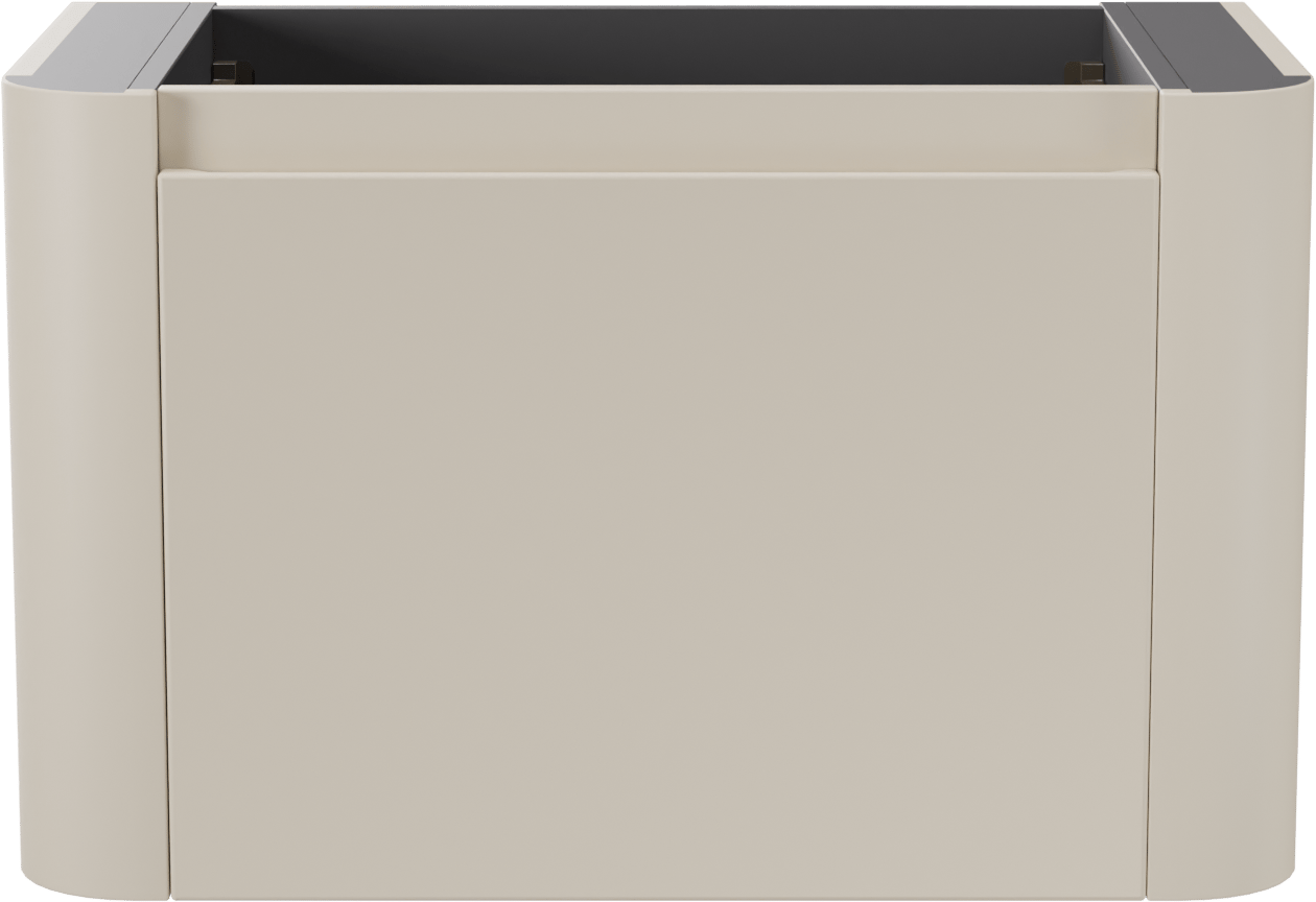 Storke Soft zwevende wastafelonderkast 80 x 46 cm Sand mat 2 lades