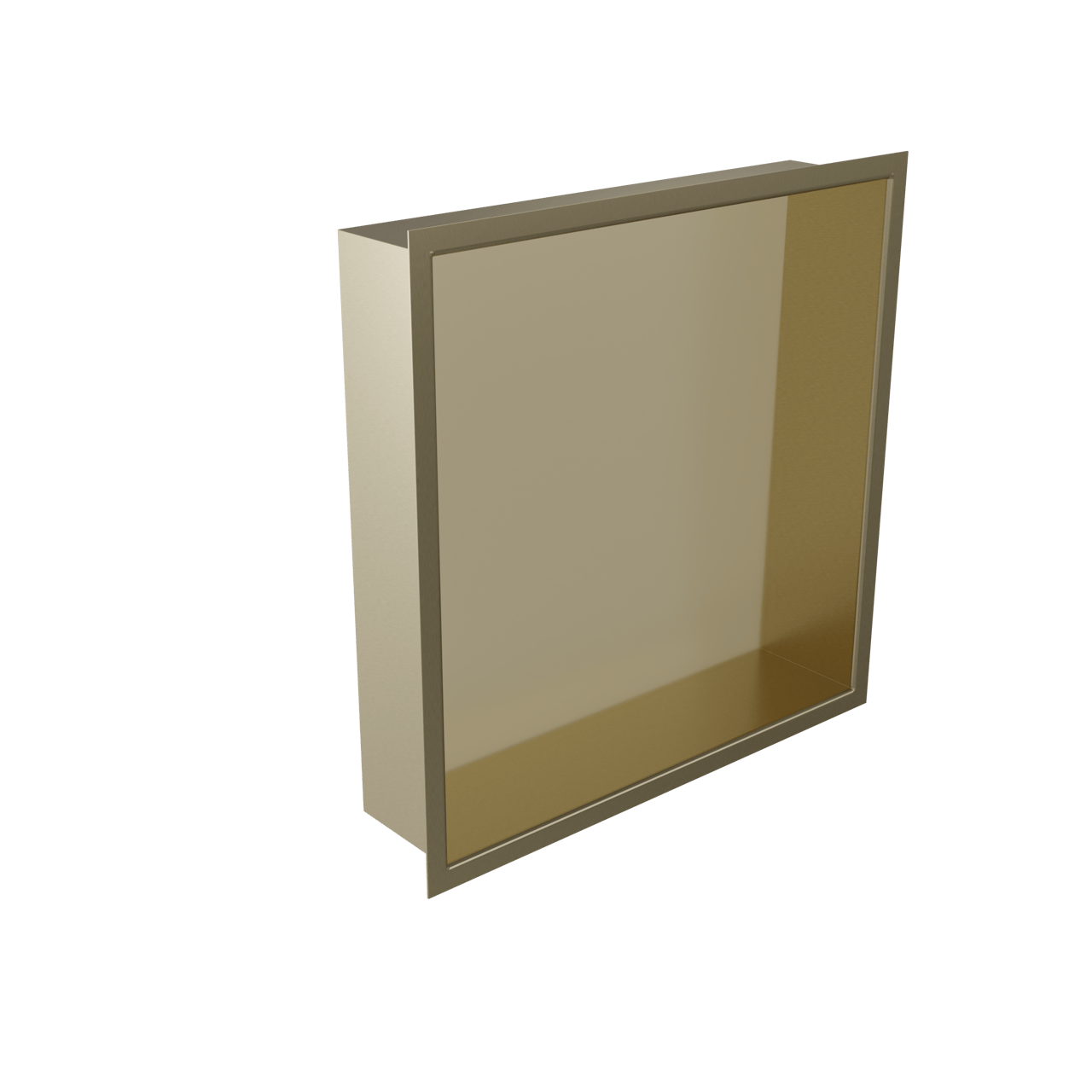 Blaufoss Box inbouwnis, 30 x 30 cm, Brushed Champagne Gold