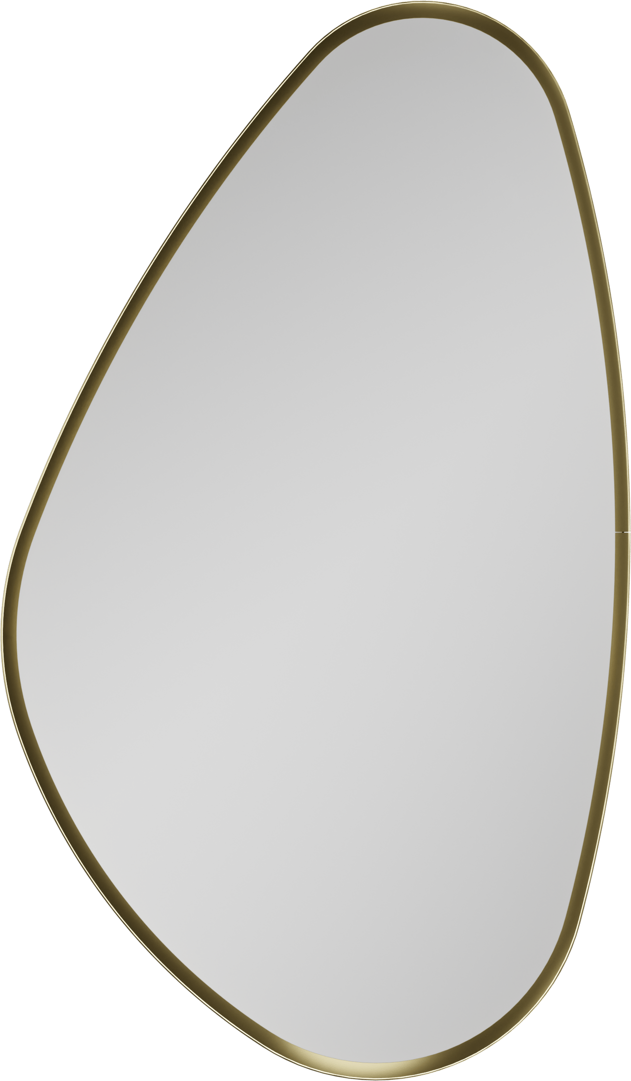 Balmani Auro Gäste-WC Spiegel: organisch, Brushed Champagne Gold, 35 x 60 cm