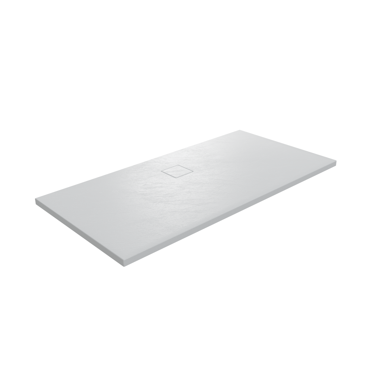 Linie Rumba douchebak 160 x 90 cm acryl mat wit leisteenstructuur
