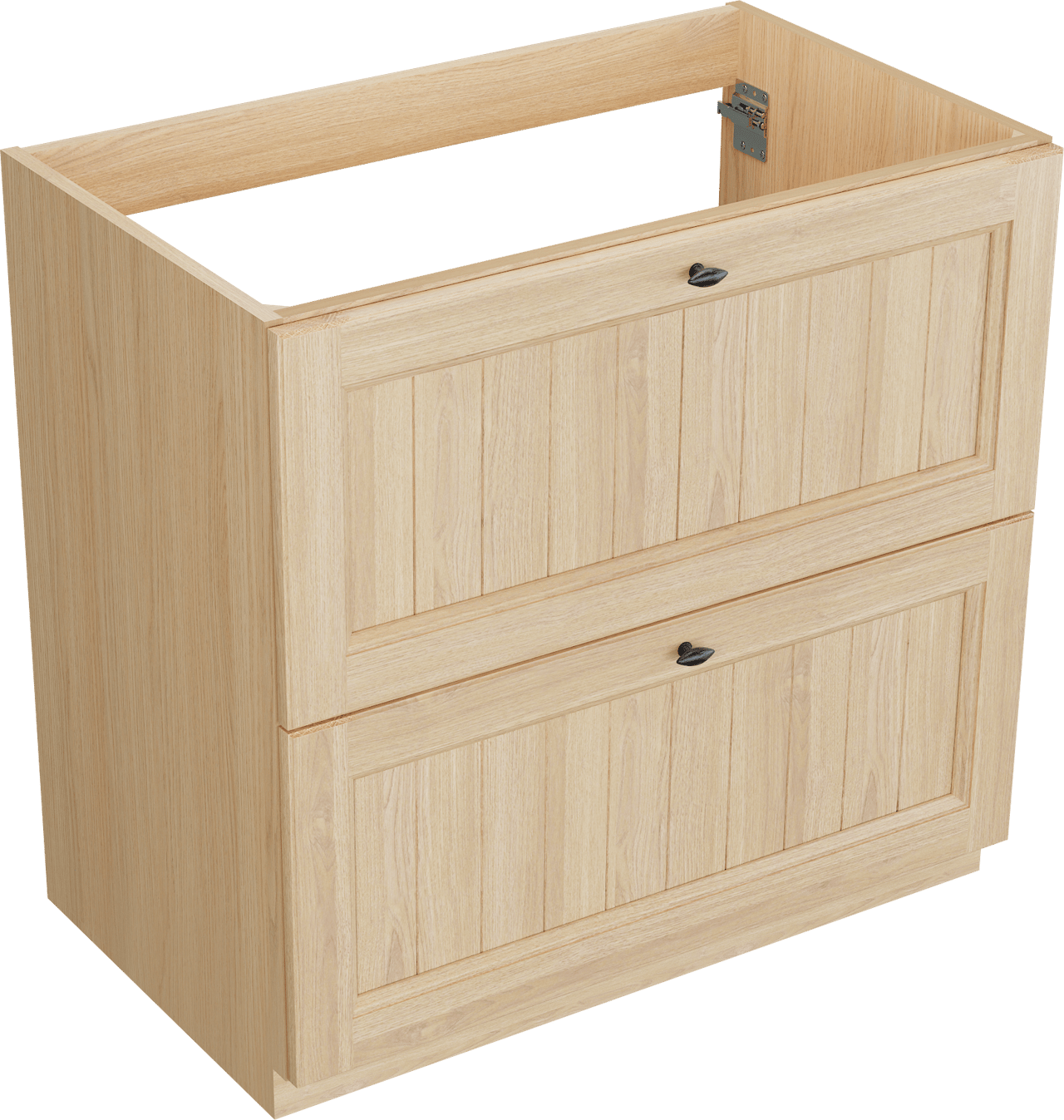 Balmani Lemon staande wastafelonderkast 90 x 55 cm Fineer natuur eik 2 lades