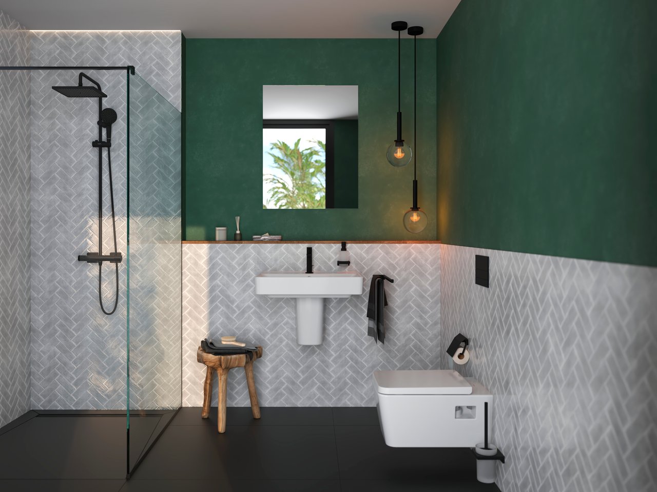 Hansgrohe AddStoris Toilet-borstelhouder mat zwart