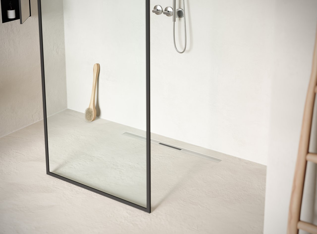 Easy Drain R-Line Clean Color Duschrinne 80cm Brushed Stainless Steel
