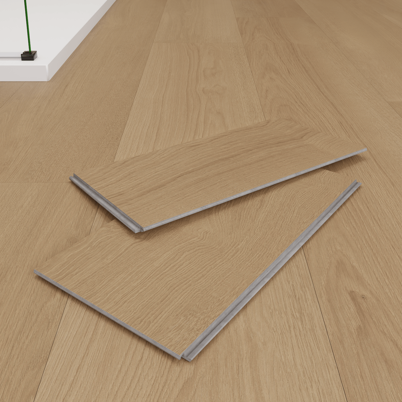 Florris Vinylwood SPC-Klickvinylböden, 9 Stück, 19x123cm, Heritage Biscuit