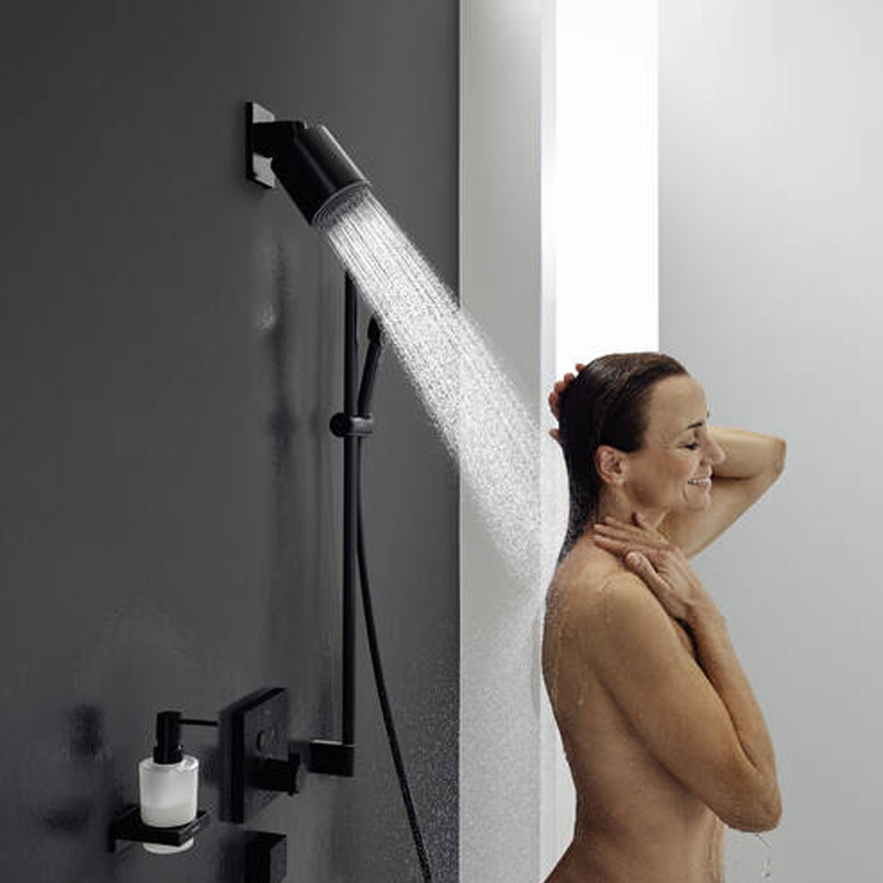 Hansgrohe Pulsify  bras de douche noir mat