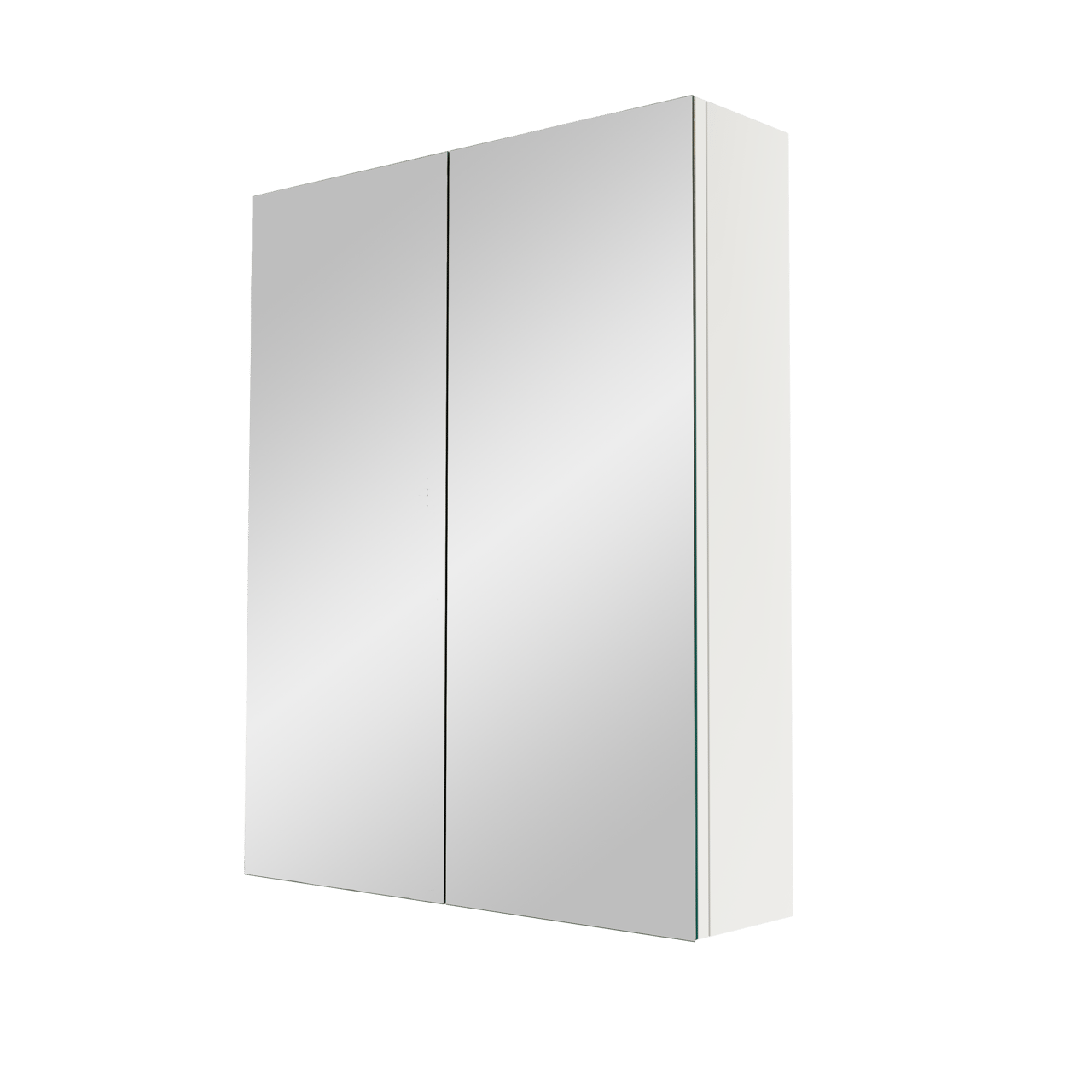 Linie Montro Spiegelschrank Bad: 60 x 75 cm, Weiß matt