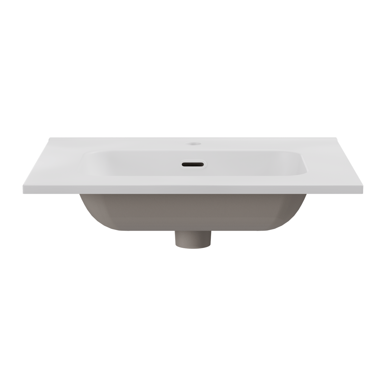 Balmani Nostra lavabo simple porcelaine blanc mat 60 x 46 cm