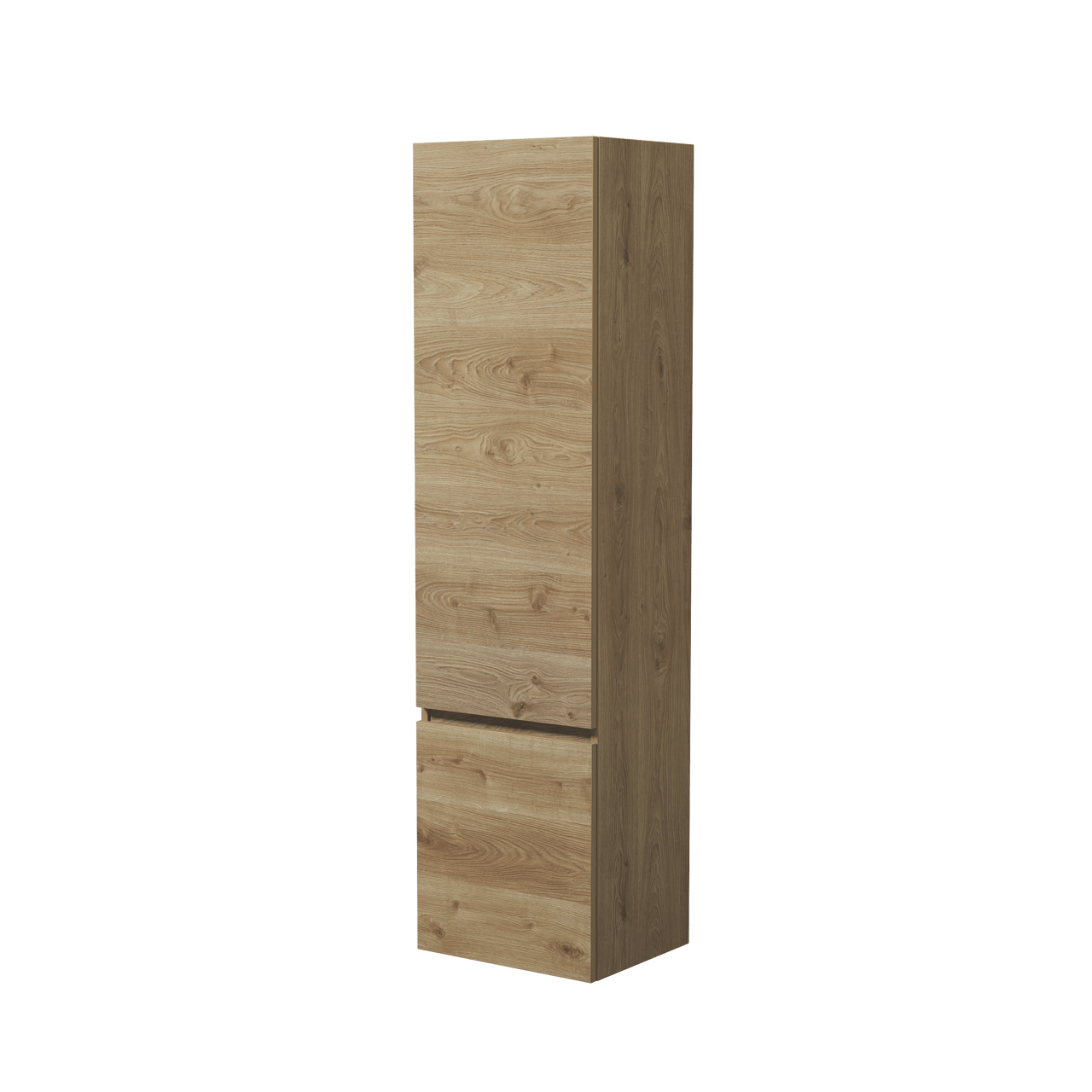 Balmani Lucida Badhochschrank: Hängend, links, Eiche rustikal, 45 x 35 x 169 cm
