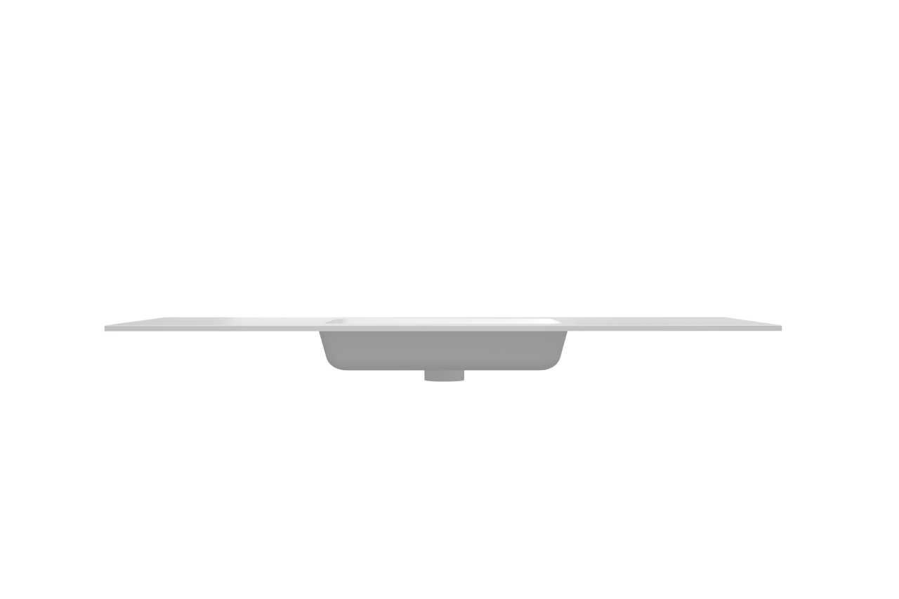 Storke Mata enkele wastafel matte solid surface 135 x 52 cm