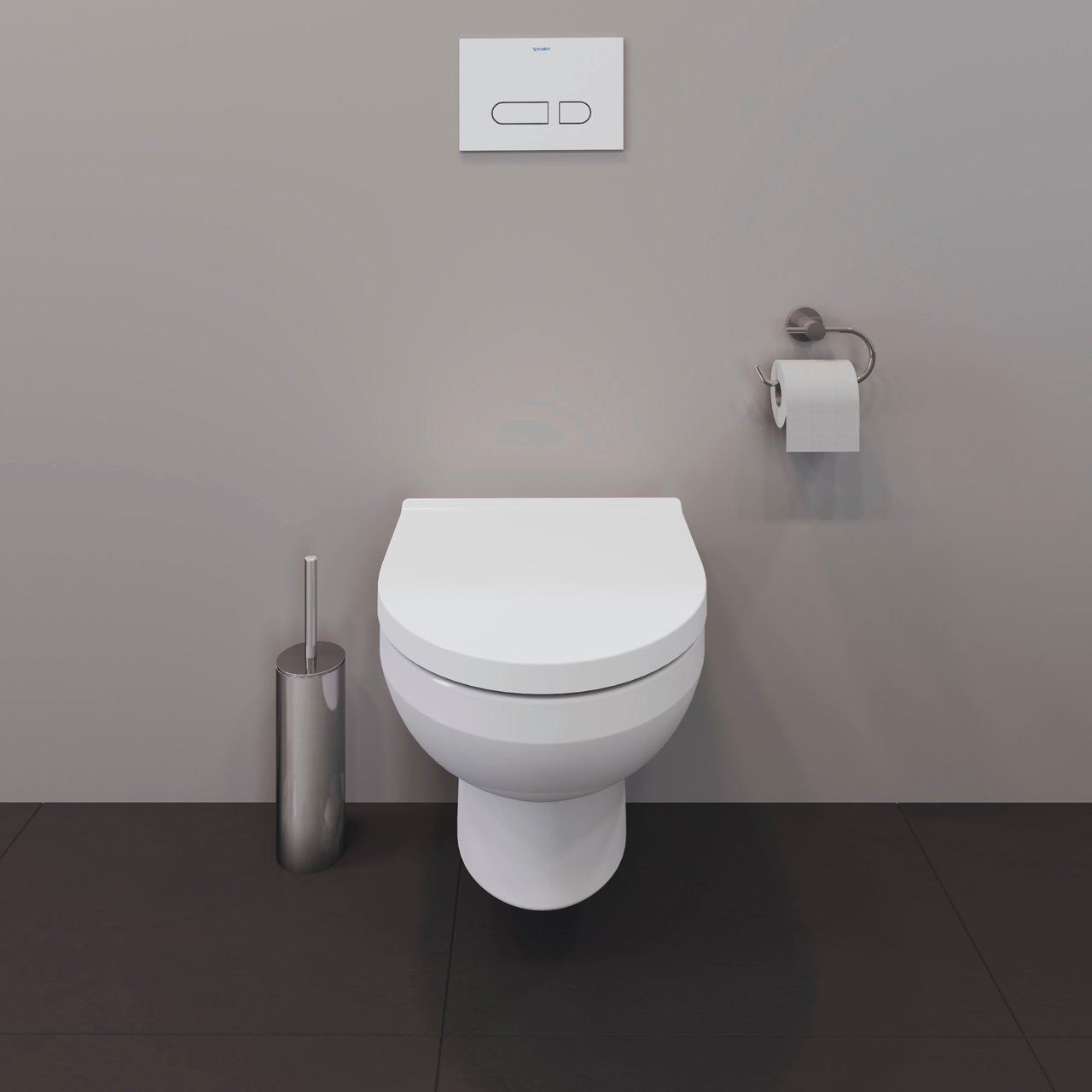 Duravit No. 1 hangtoilet glanzend wit randloos compact