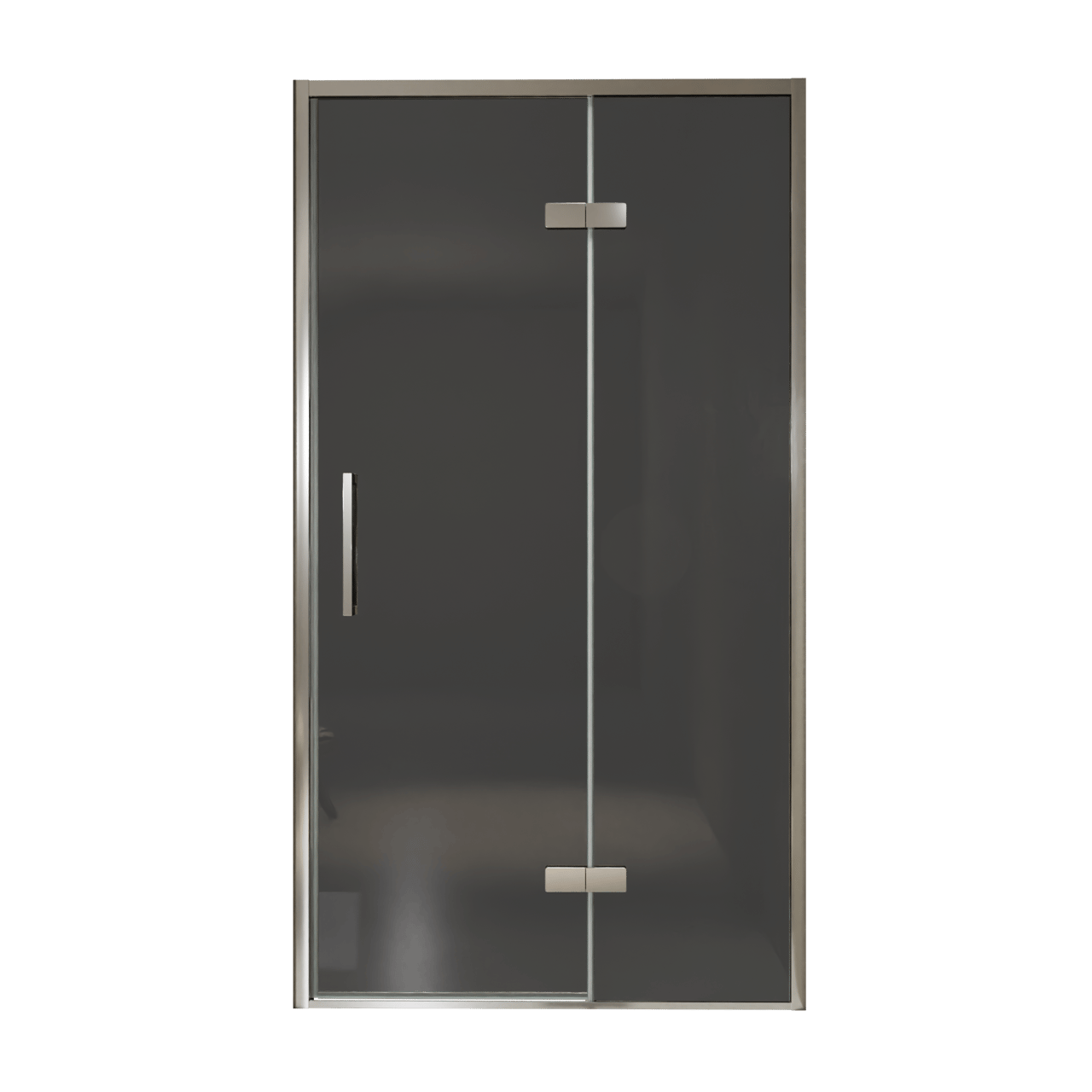 Balmani Senses Design douche draaideur rechts 120 cm x 210 cm Rookglas, Chroom profielen, met coating