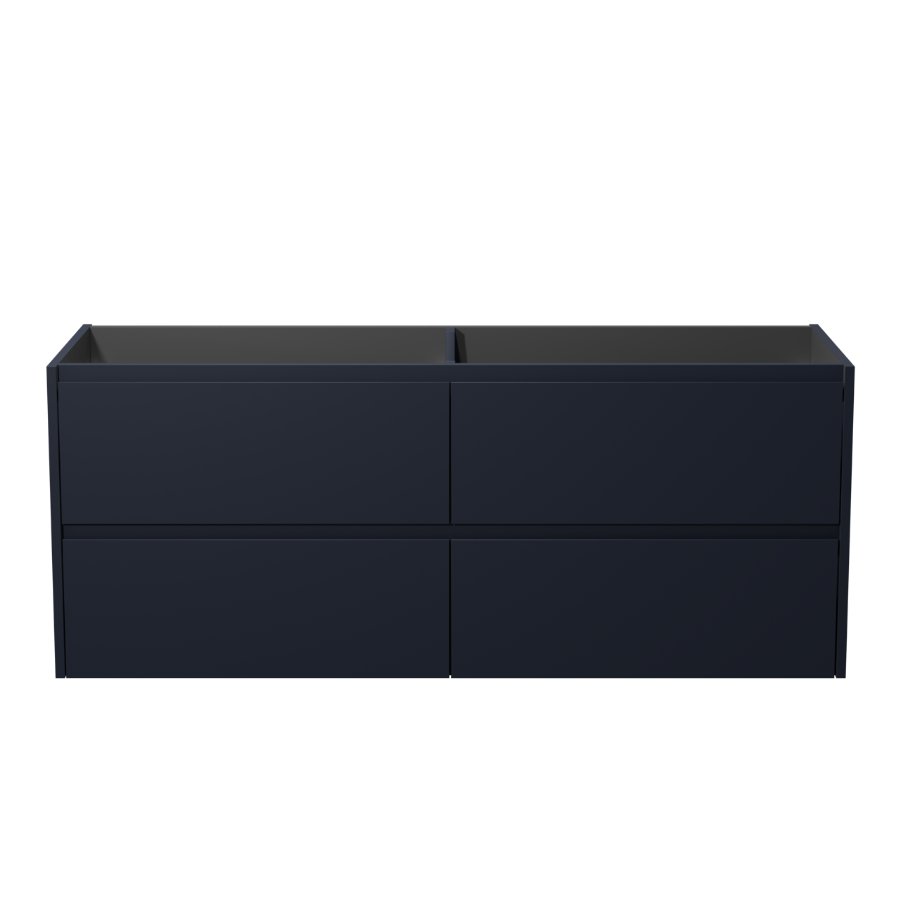 Storke Seda zwevende wastafelonderkast 150 x 52 cm Nachtblauw 4 lades