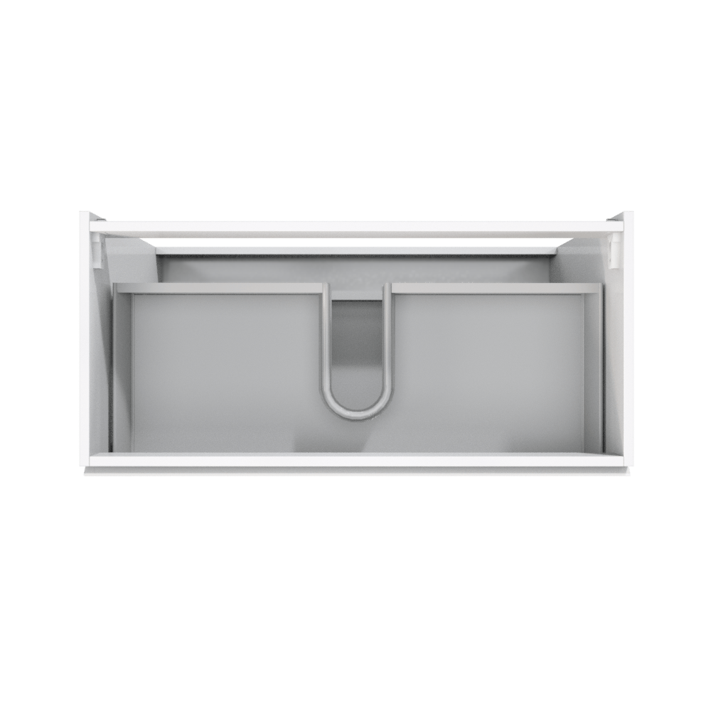 Storke Delta wastafelonderkast met 1 uitsparing hoogglans wit 100x48cm staand