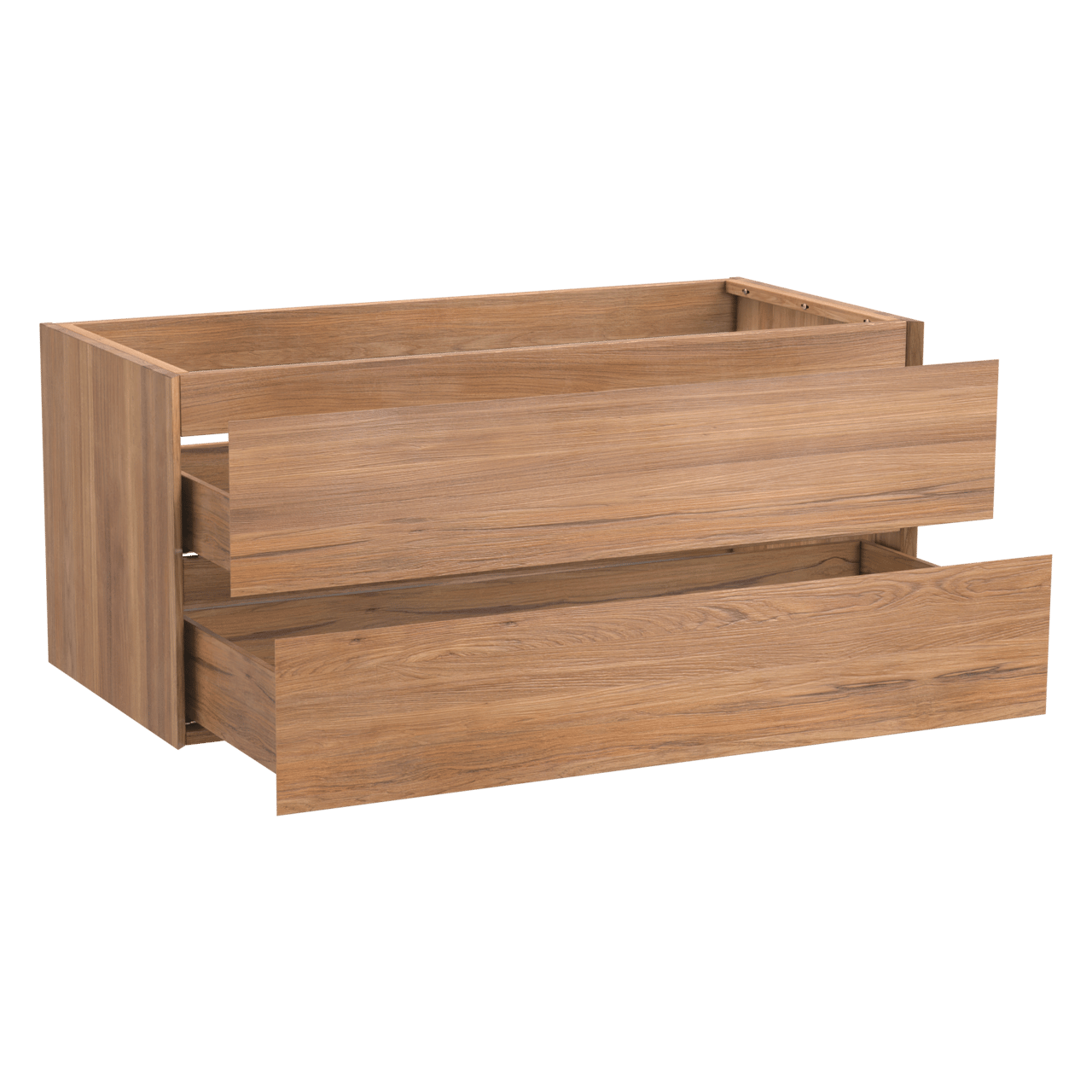 Balmani Mitra zwevende wastafelonderkast 120 x 55 cm teak 2 lades