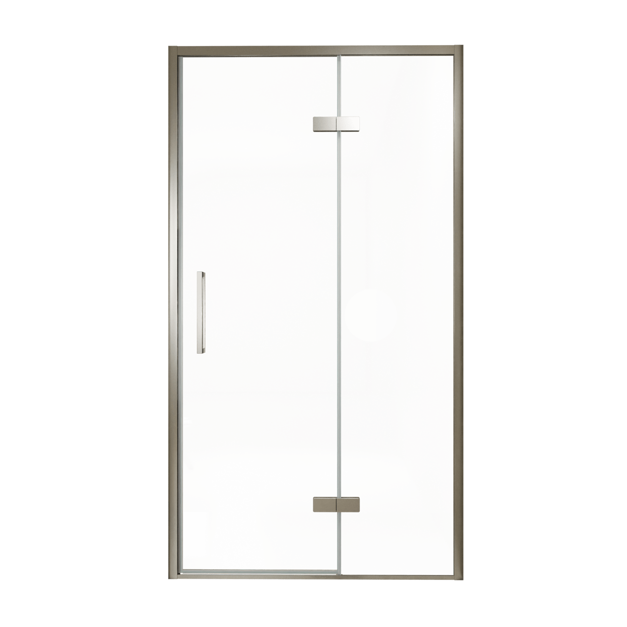 Balmani Senses Design douche draaideur rechts 120 cm x 210 cm Helder glas, Brushed GunMetal profielen