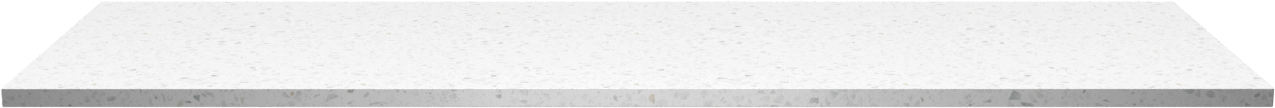 Linie Lado tablette simple ou double mélaminé terrazzo blanc 120 x 46 cm