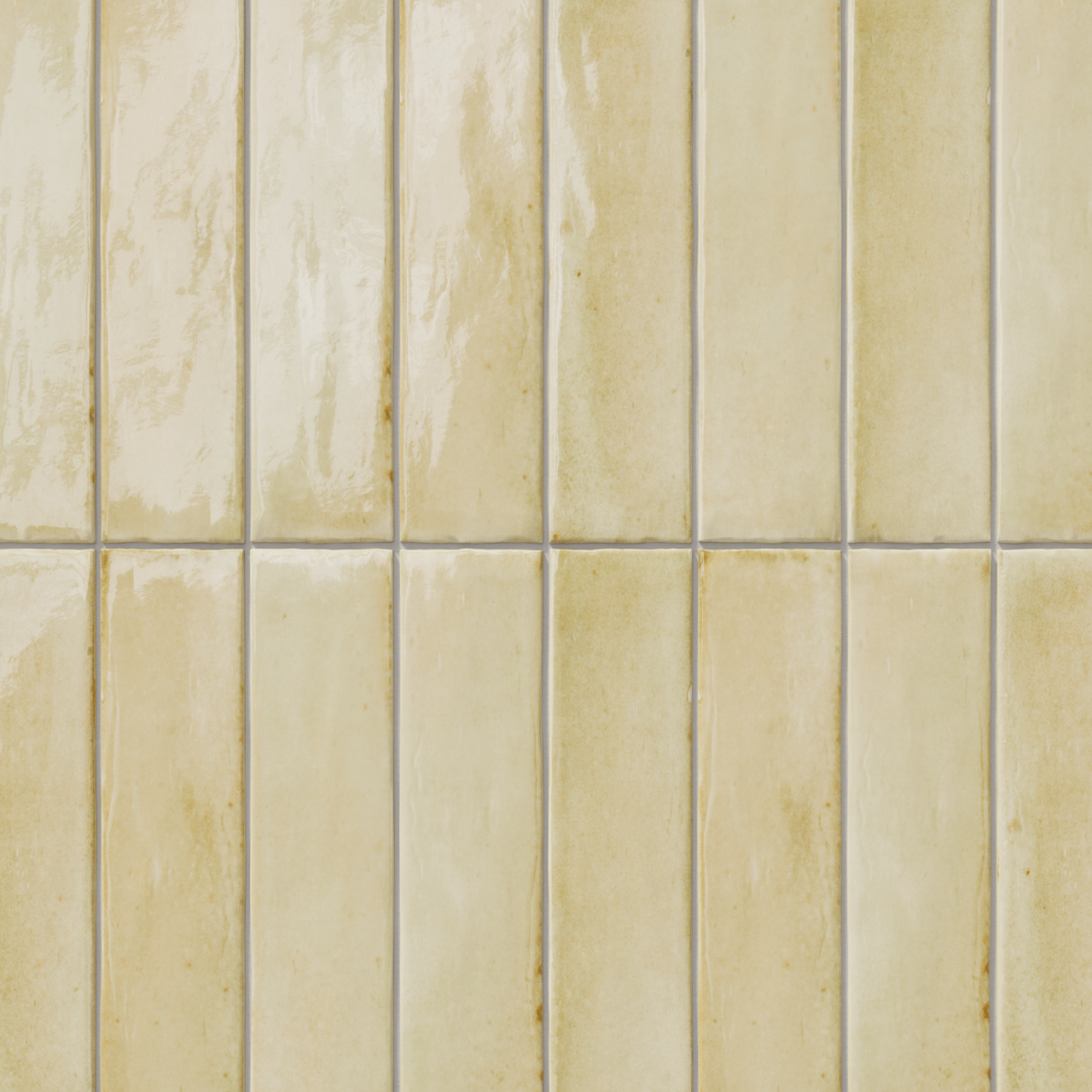 Carruzo Costa keramische Wandfliesen 34 Stück, 6x24,6cm Crema
