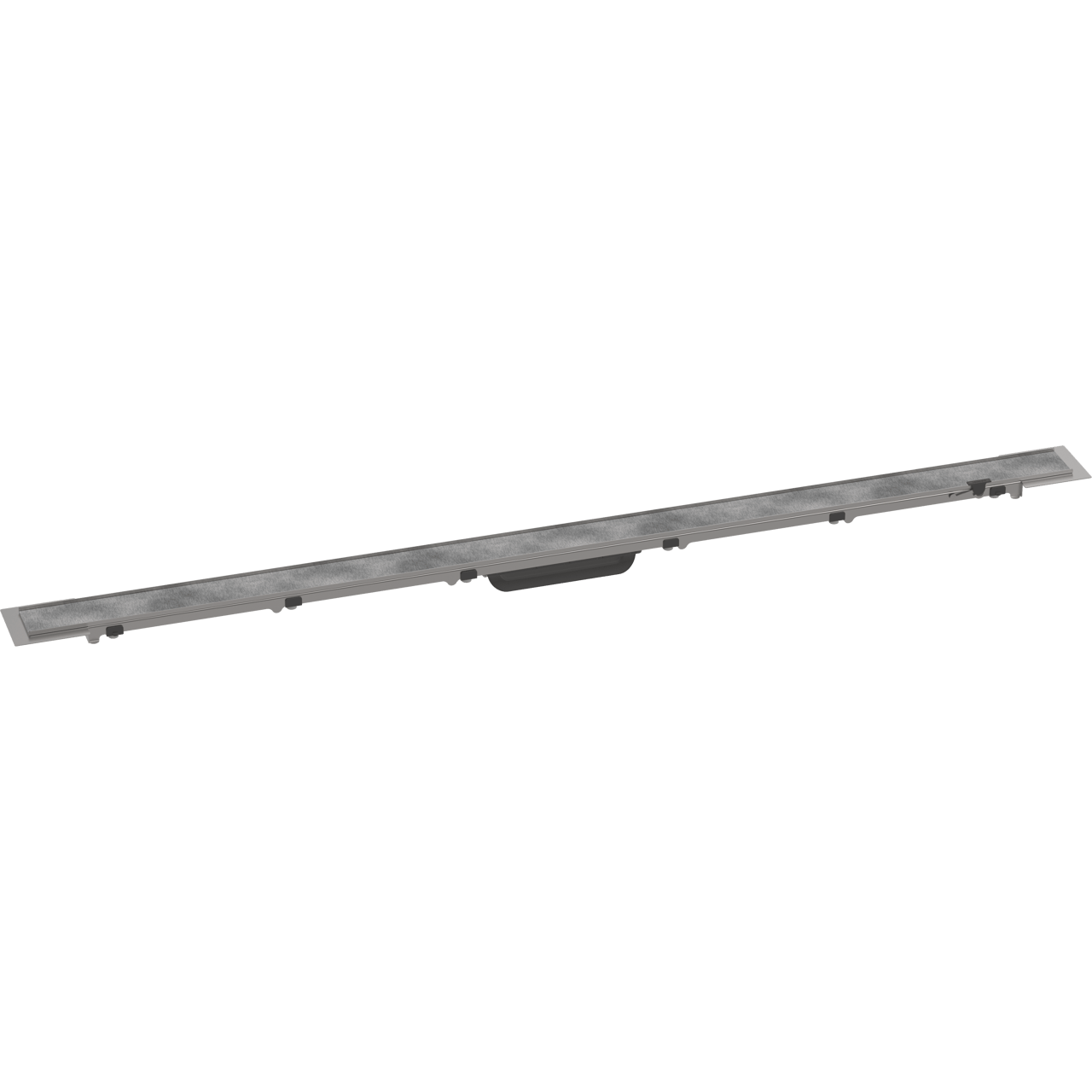 Hansgrohe RainDrain Rock kit de finition pour caniveau de douche découpable 120cm RSV Look grille à carreler