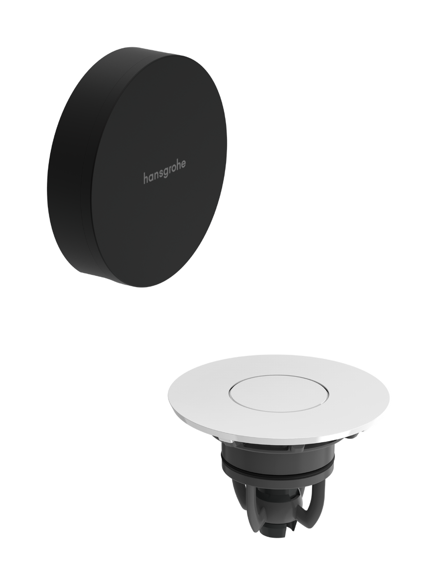Hansgrohe Flexaplus set de finition pour vidage et trop-plein baignoire Noir Mat