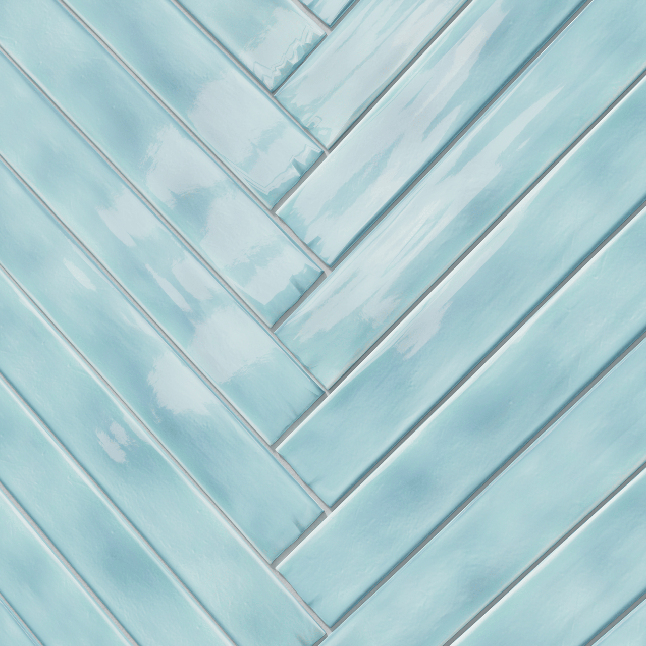 Carruzo Rio keramische Wandfliesen 24 Stück, 5x50cm Aqua