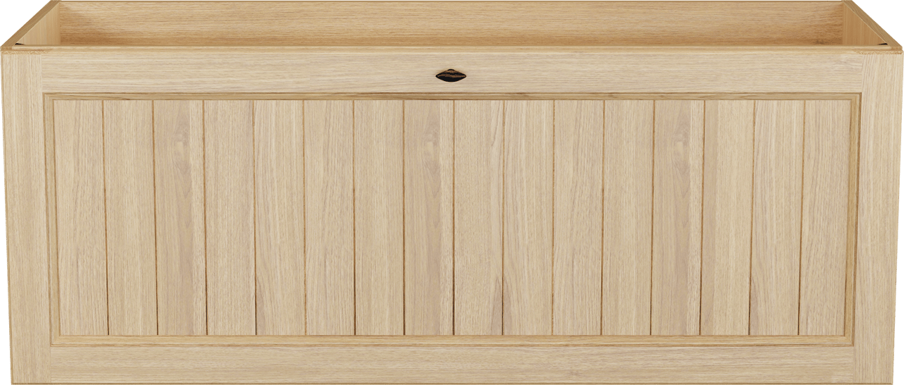 Balmani Lemon zwevende wastafelonderkast 135 x 55 cm Fineer naturel eiken 2 lades