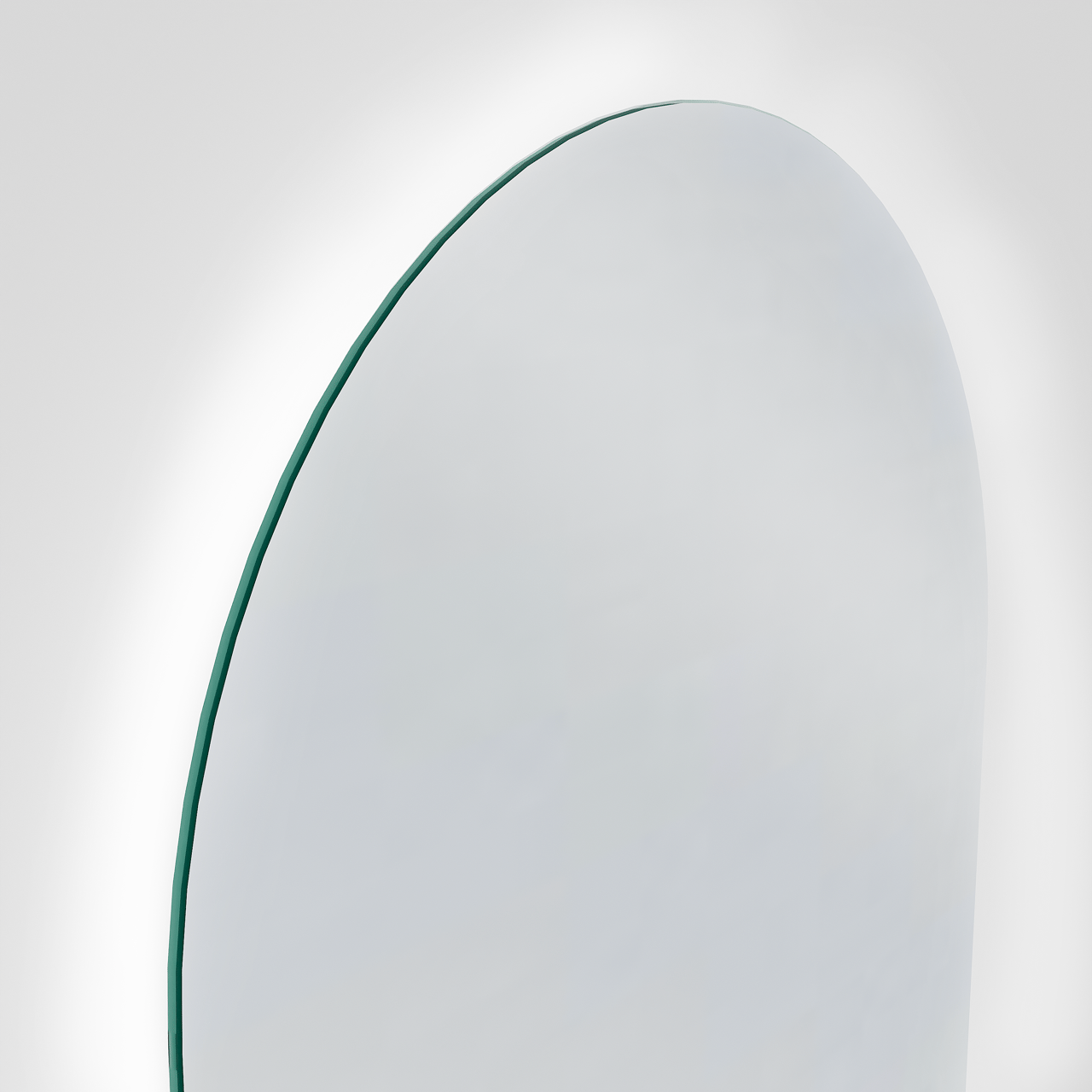 Storke Somma Badspiegel mit Beleuchtung: Oval, 45 x 90 cm, mit Anti-Beschlag Spiegelheizung