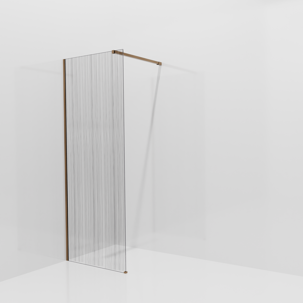Balmani Modular douche à l'italienne: 80 x 200 cm, Mikado, Profil Brushed Rosegold