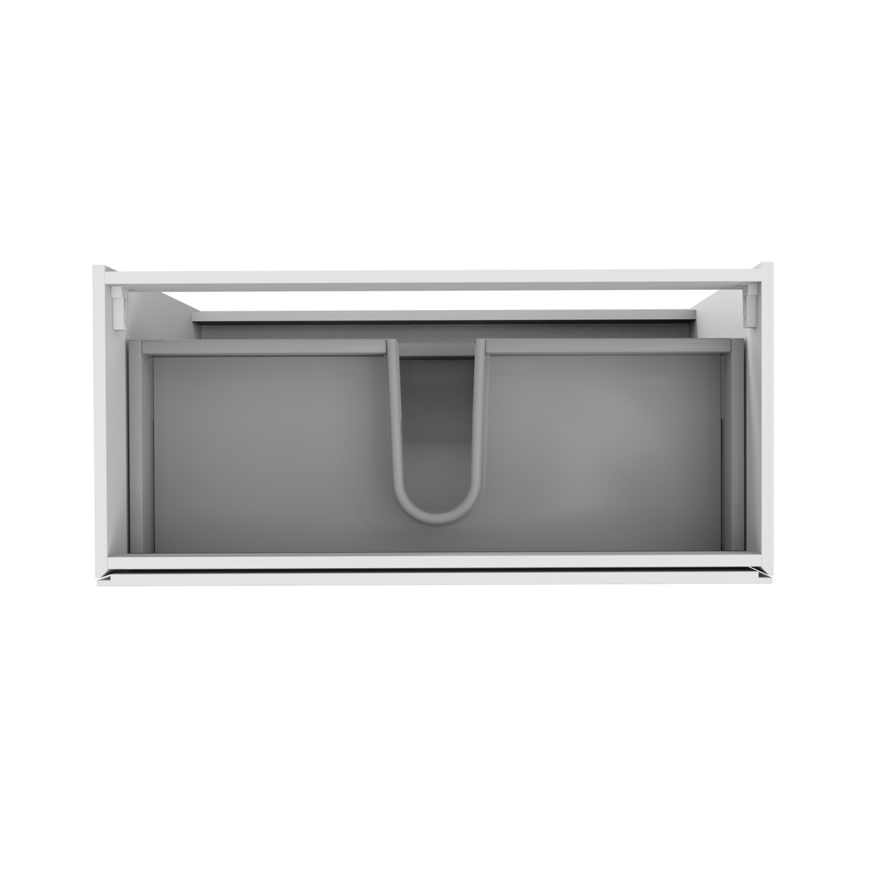 Storke Edge staande wastafelonderkast 100 x 46 cm hoogglans wit 3 lades