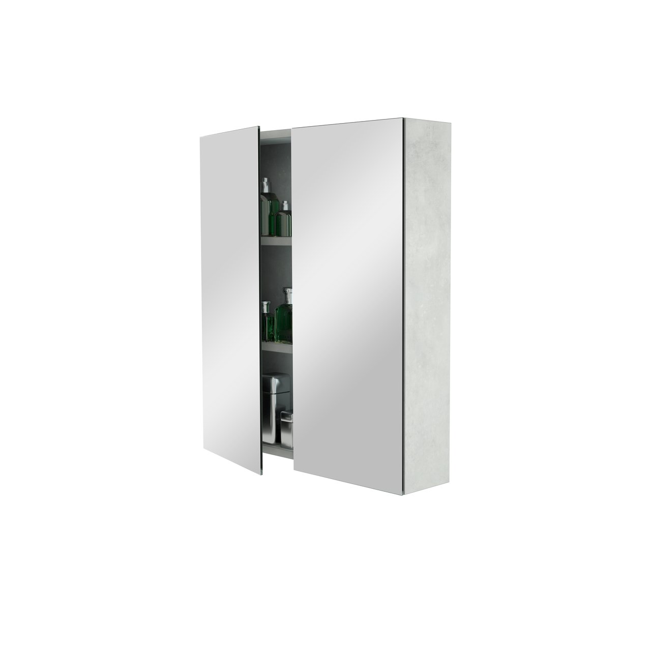 Storke Reflecta spiegelkast 65 x 75 cm beton zilvergrijs