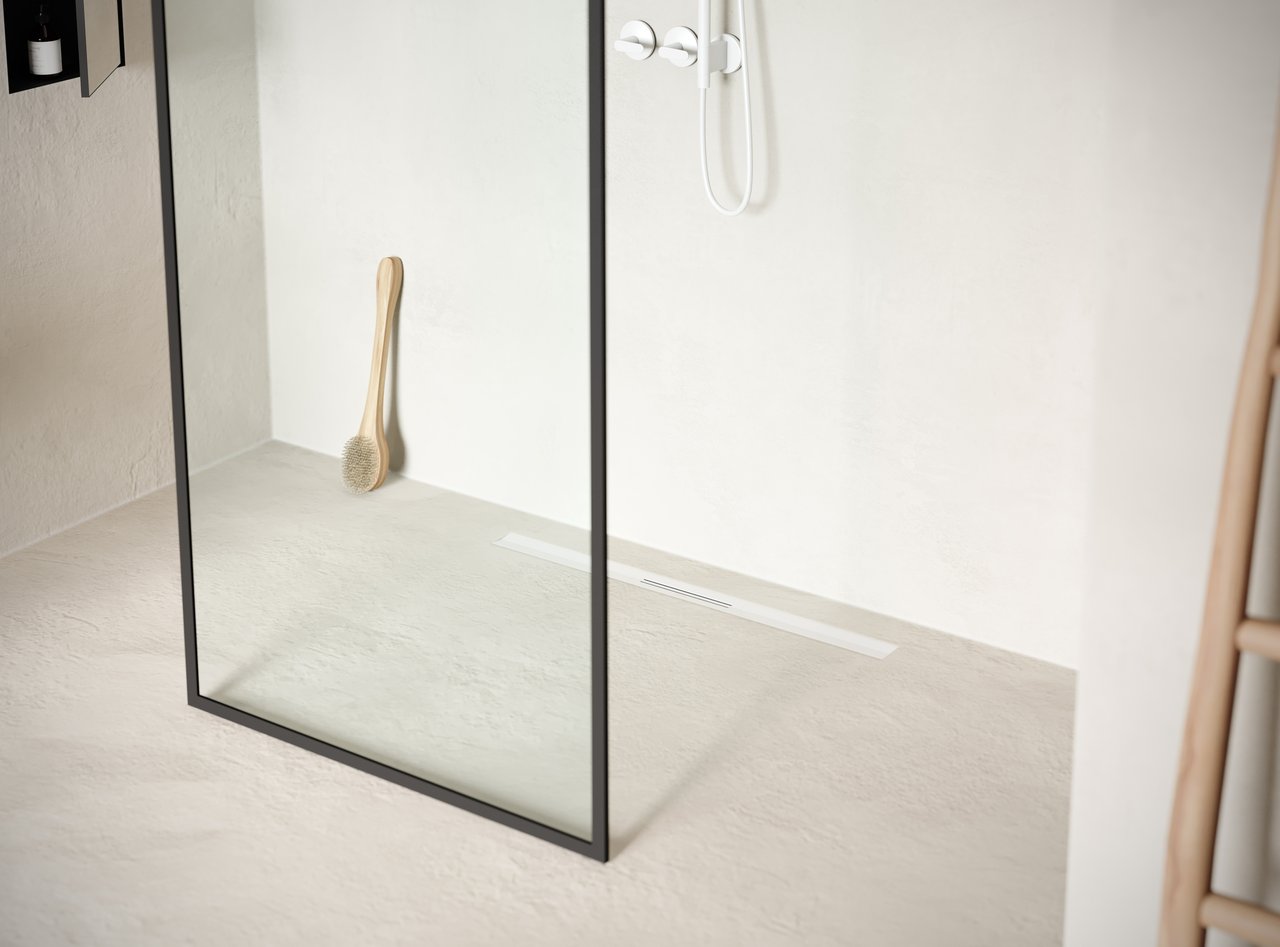 Easy Drain R-Line Clean Color Duschrinne 80cm Matt Weiβ