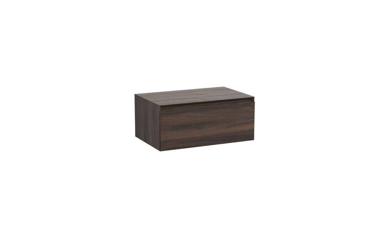 Storke Edge Modulo meuble sous-vasque suspendu 75 x 48 cm noyer 1 tiroir