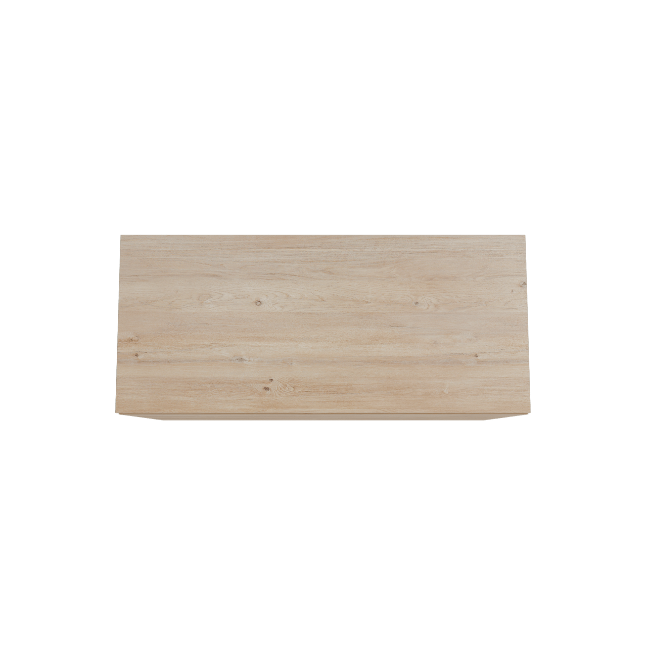 Storke Edge freistehendes Möbelstück Set: 120 x 52 cm, Rohe Eiche, mit Panton Einzel- oder Doppel Waschtischplatte, Melamin Rohe Eiche