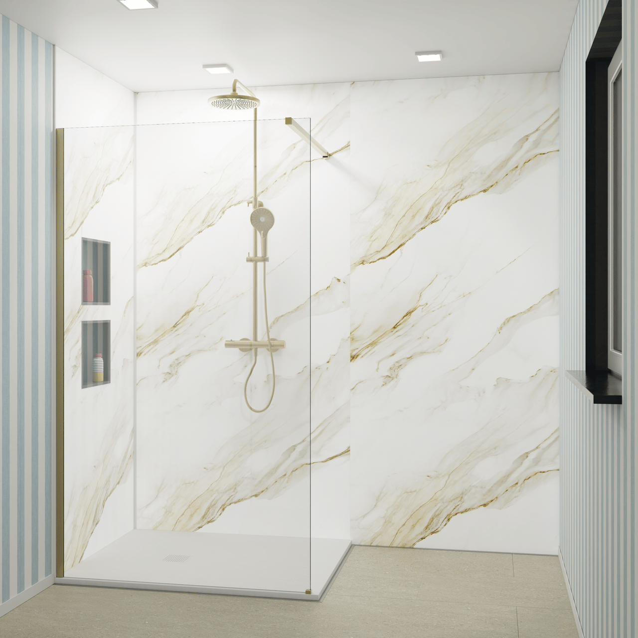 Florris Milano SPC klik vinyl vloer, 6 stuks, 40x80cm, Fossil