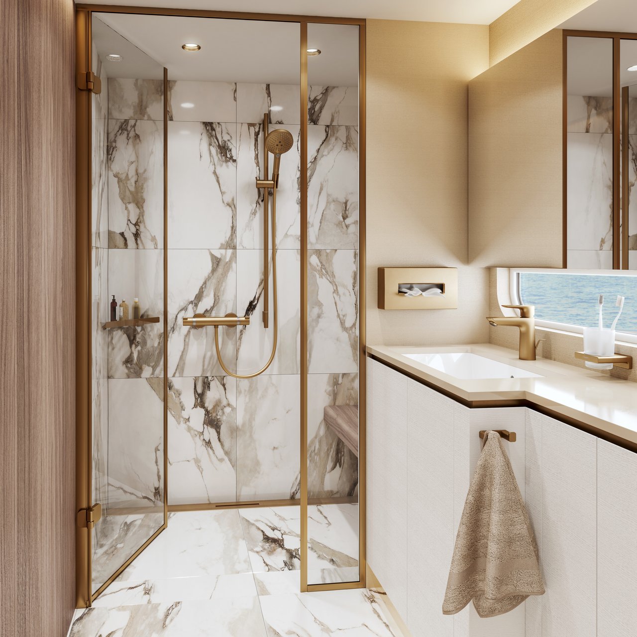 Hansgrohe Unica S Puro Duschstange Brushed Bronze