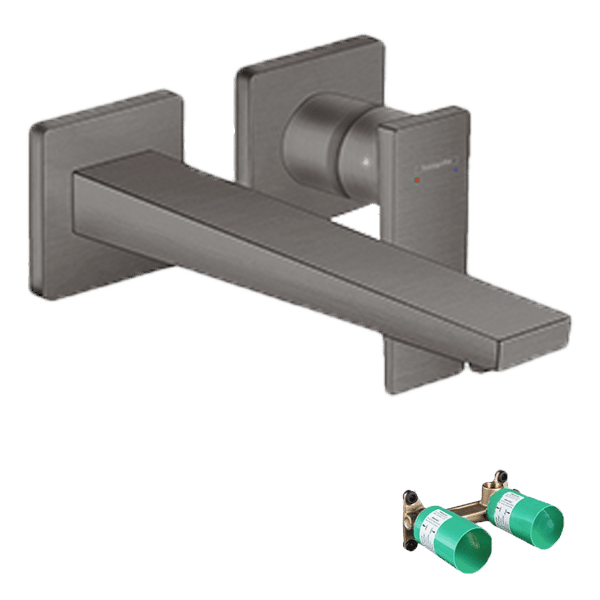 Hansgrohe Metropol inbouw wastafelkraan Brushed Black Chrome incl. inbouwelement