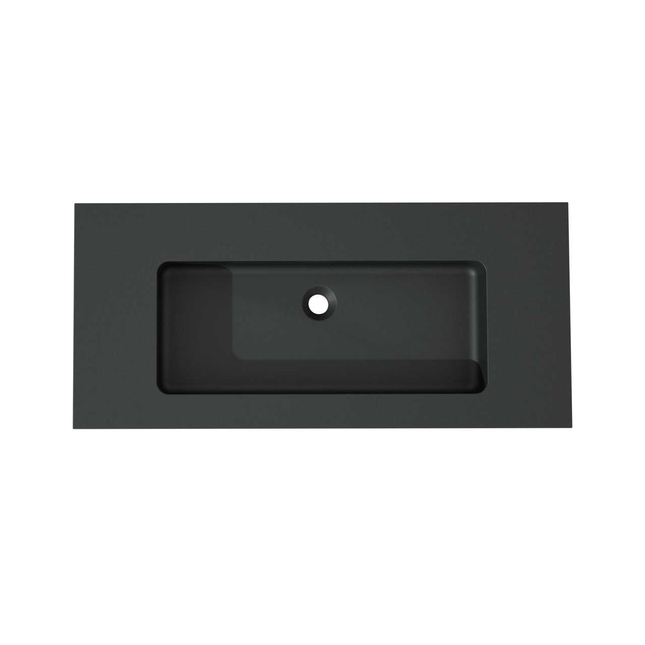 Storke Scuro Einzelwaschtisch, Quarz matt, 100 x 46 cm
