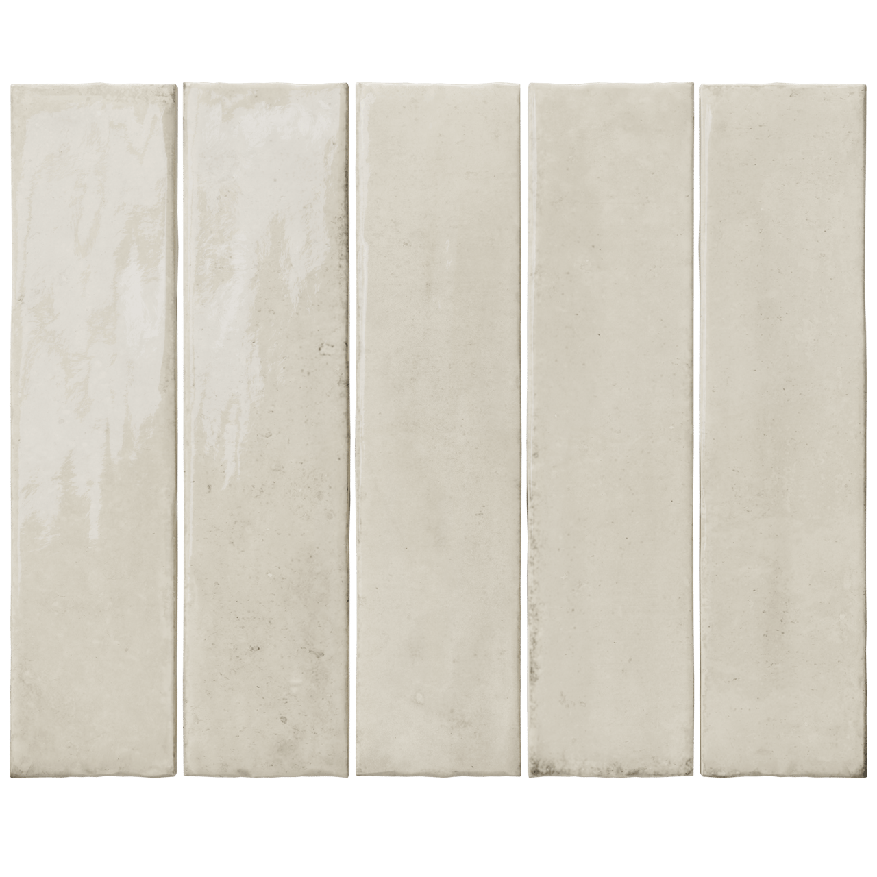 Carruzo Volcan keramische Wandfliesen 32 Stück, 6x25cm Perla